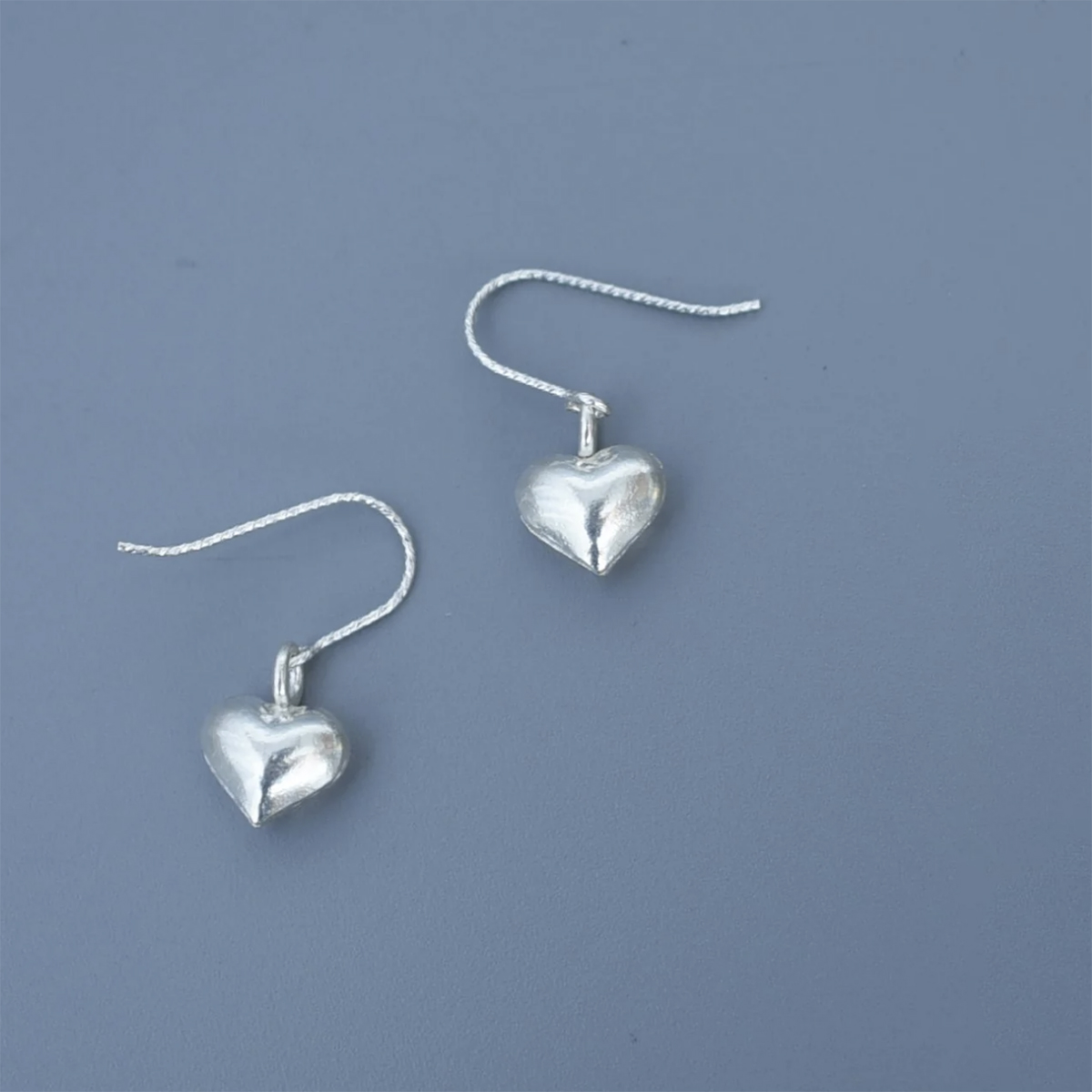 Monshiro Karen silver Heart earring